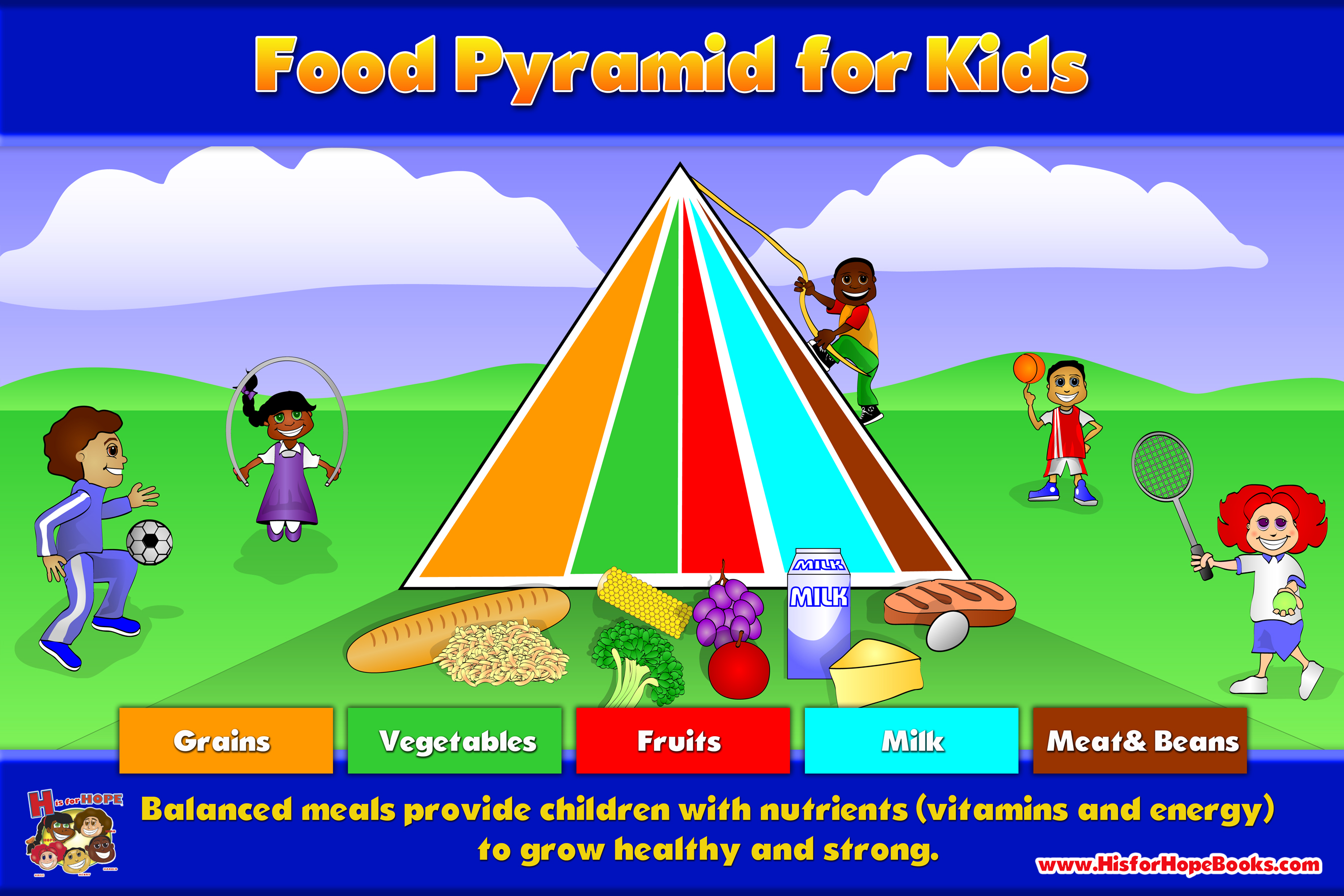 Food Pyramid Kids Bring Life Inc 